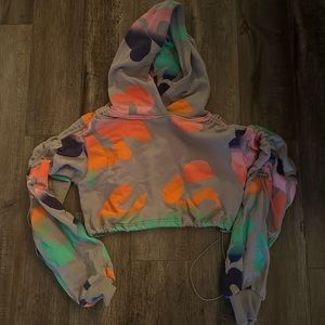 Cropped H&M Studio hoodie.